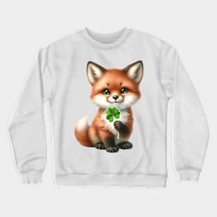 Clover Fox St Patricks Day Crewneck Sweatshirt